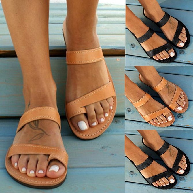 Pi Clue Flat Heel Slippers | noracora