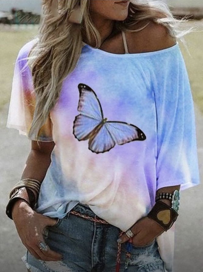 Holiday Short Sleeve CottonBlend Tshirt noracora