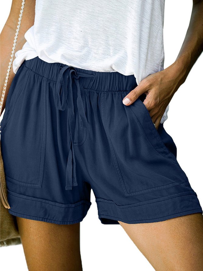 Fashion Women Summer Casual Plain Shorts