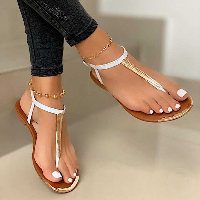 Pu Holiday Sandals noracora