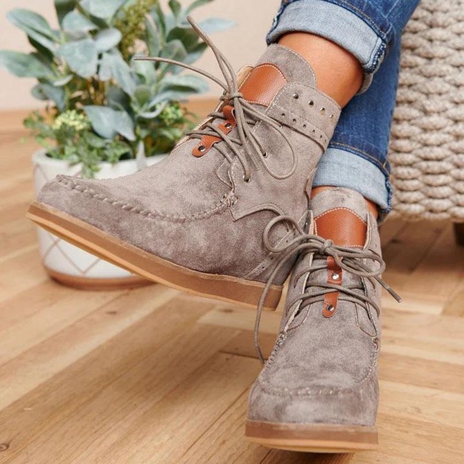 Daily Faux Suede Boots noracora