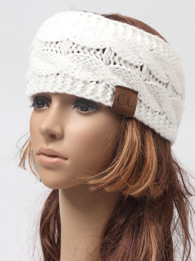 Autumn And Winter fashion hairpin ski cap handmade knitted headband ...