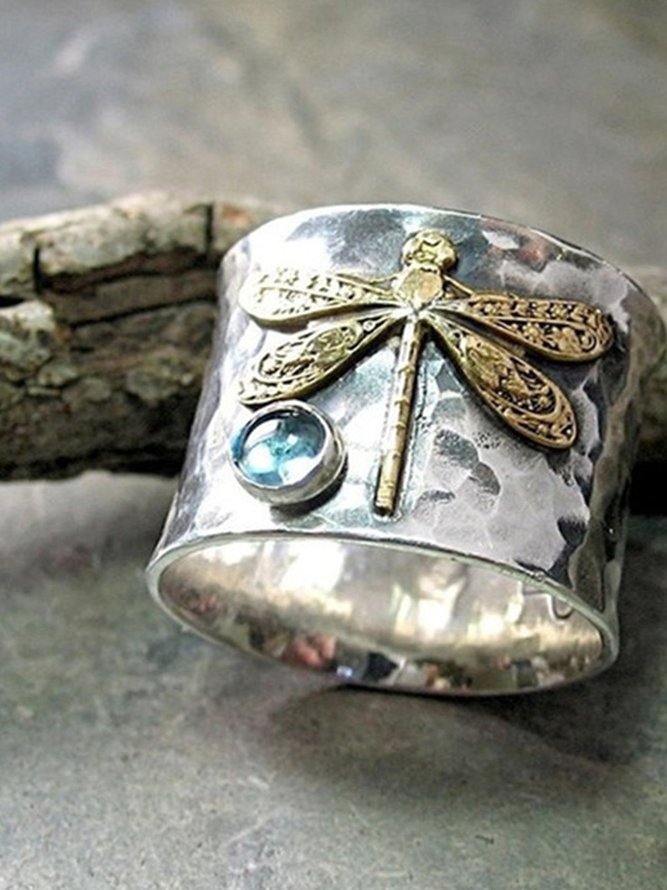 Dragonfly animals Alloy Ring