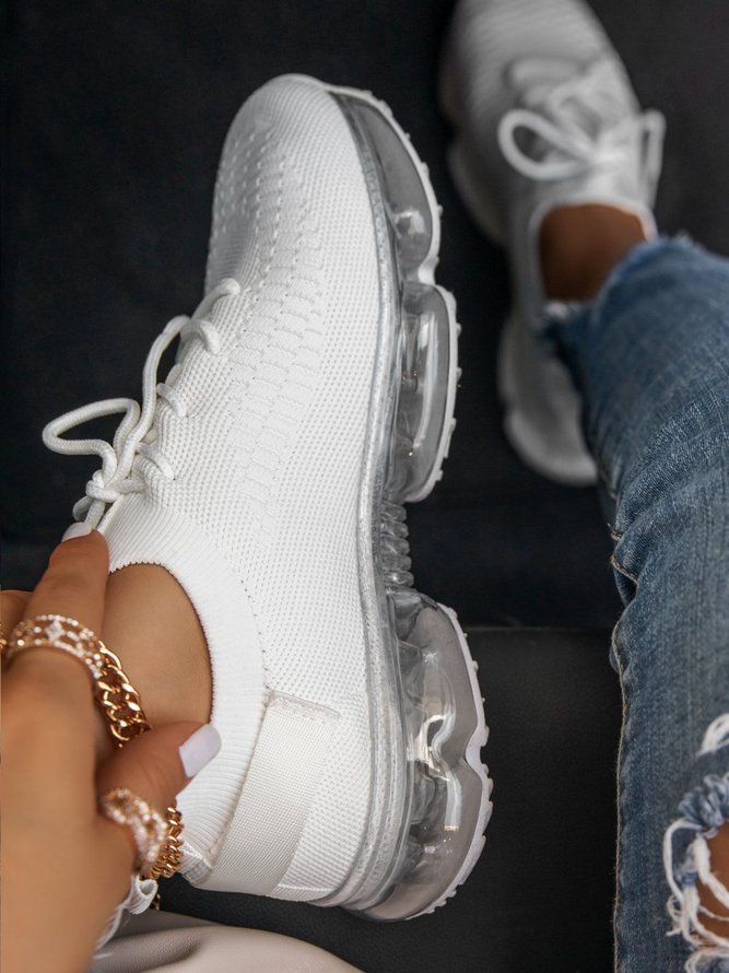 All Season Sneakers Shoes Noracora Sneakers&athletic Flat Heel White Casual Sneakers