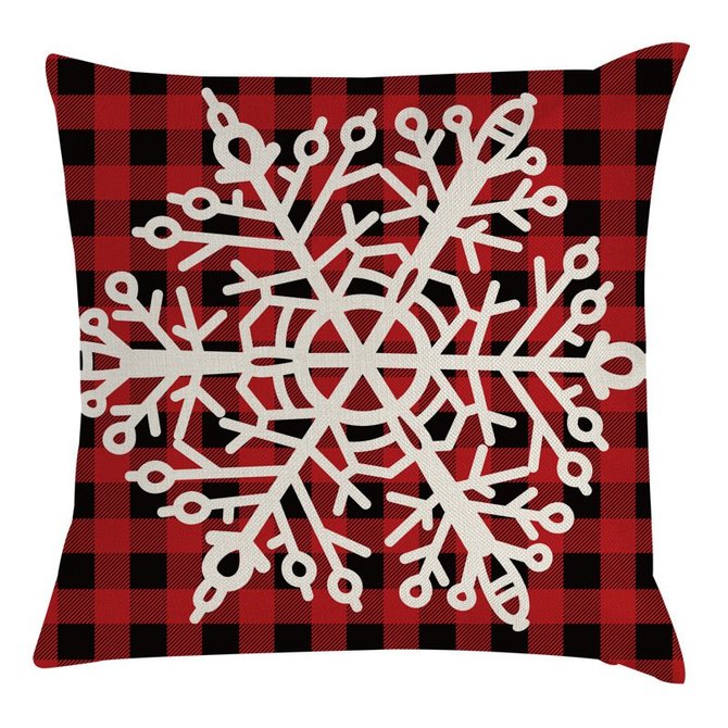 Christmas Flannel Plaid Pillowcase noracora