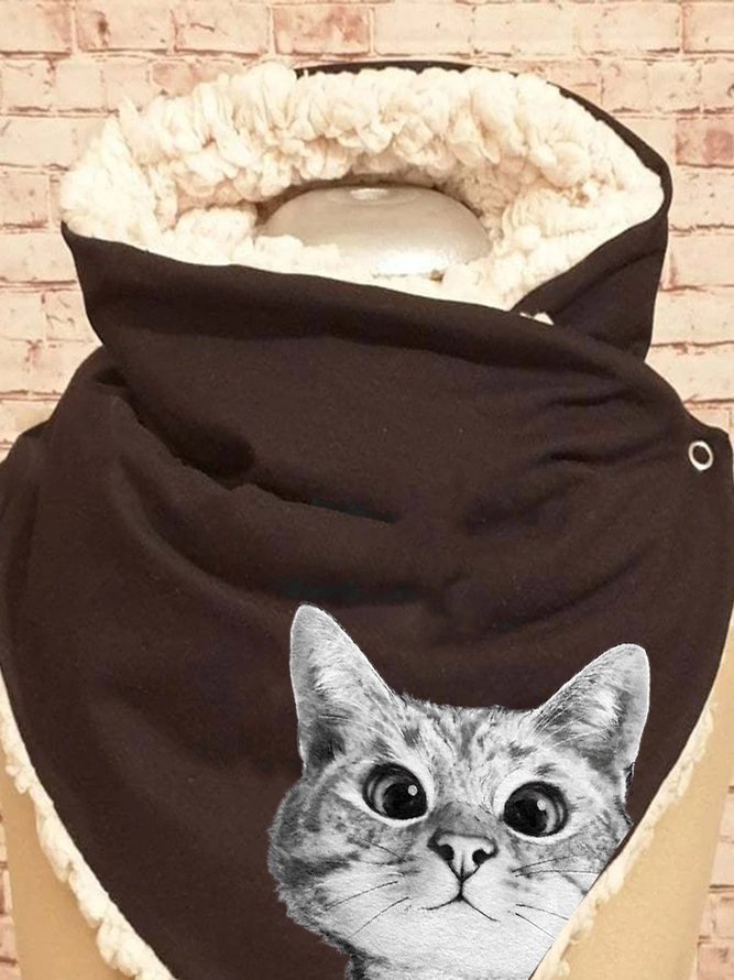 Cat Scarf Casual Polyester Scarves