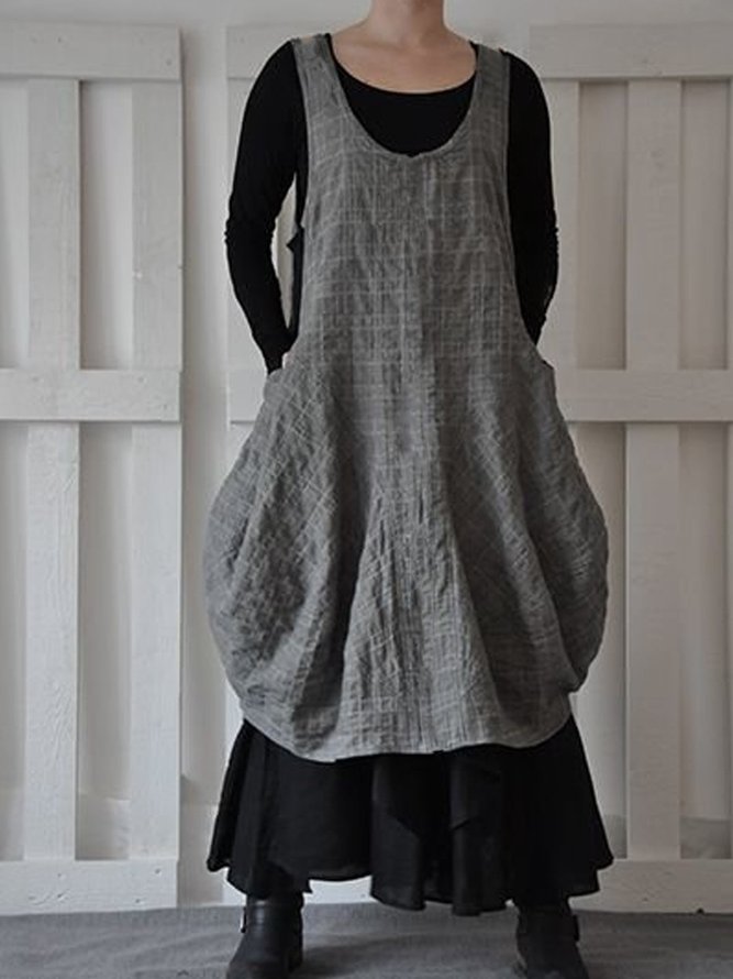 Polyester Cotton Long Sleeve Weaving Dress