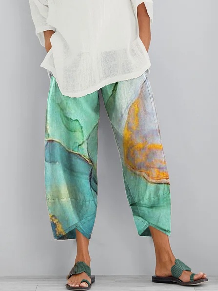 Vintage Abstract Shift Pants | noracora