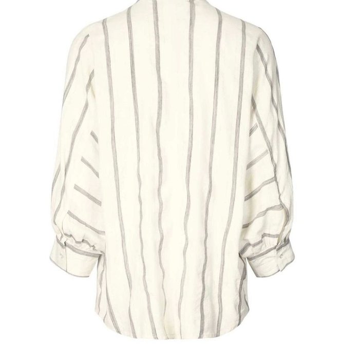 Plus size Striped Casual Blouse