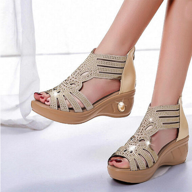 Low Heel Beach Suede Sandals noracora