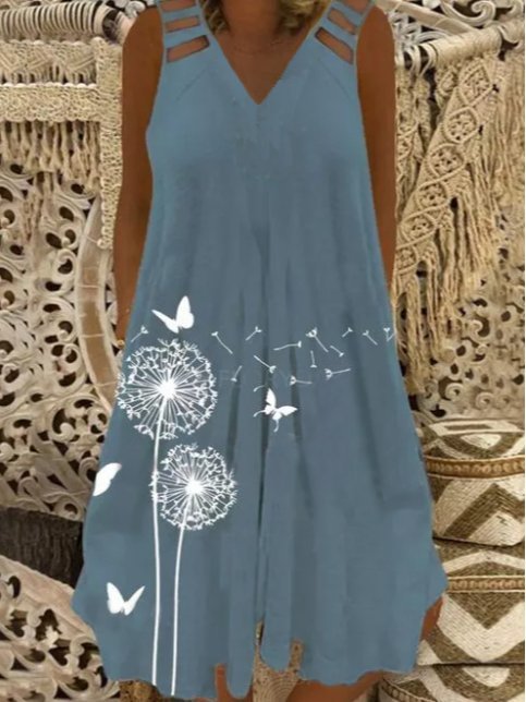 Sleeveless Casual Knitting Dress