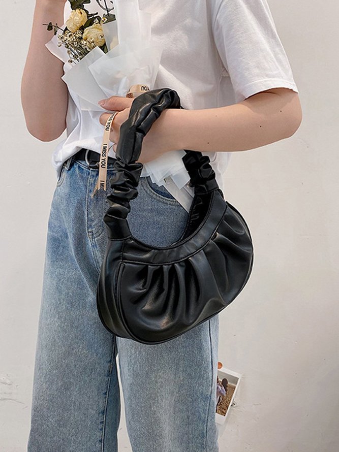 Elegant Pleated Armpit Bag | noracora