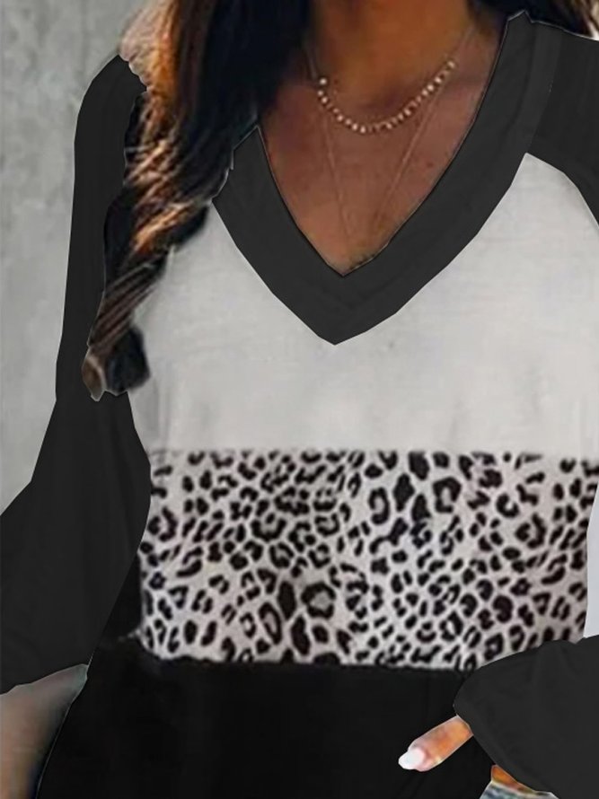 Cotton Blends Holiday Leopard Shirts & Tops