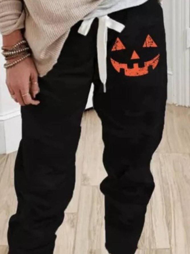 Halloween Casual Fit Cotton Joggers