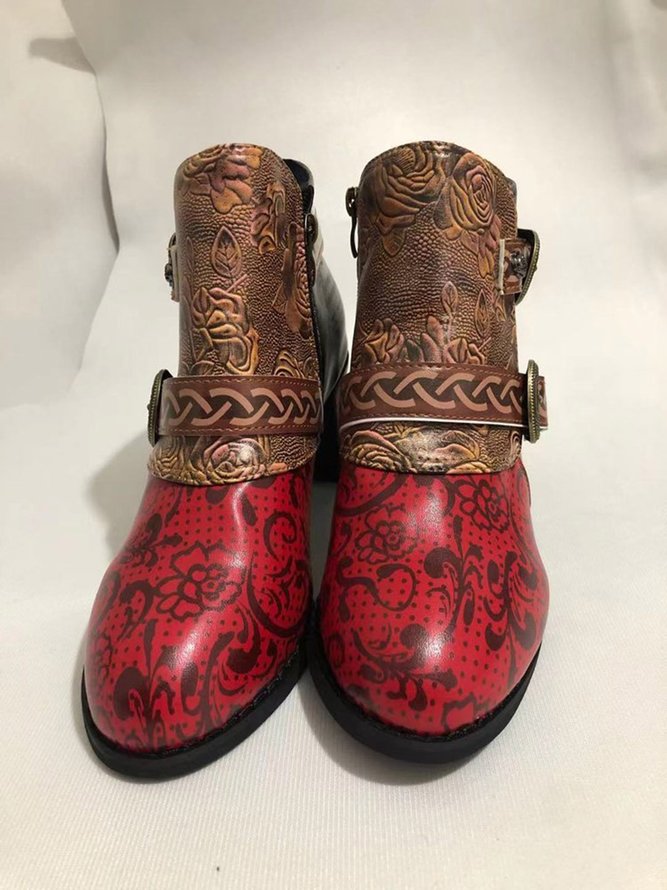 Personalized Printed Letter Stitching Boots