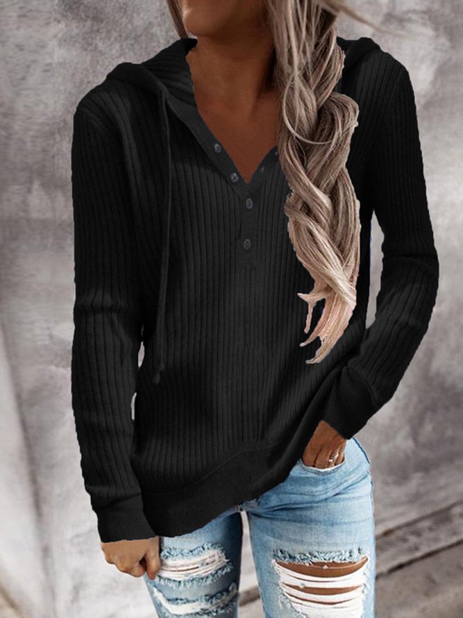 Casual Plain Spring Mid-weight Daily Long sleeve Regular H-Line Tunic T-Shirt for Women