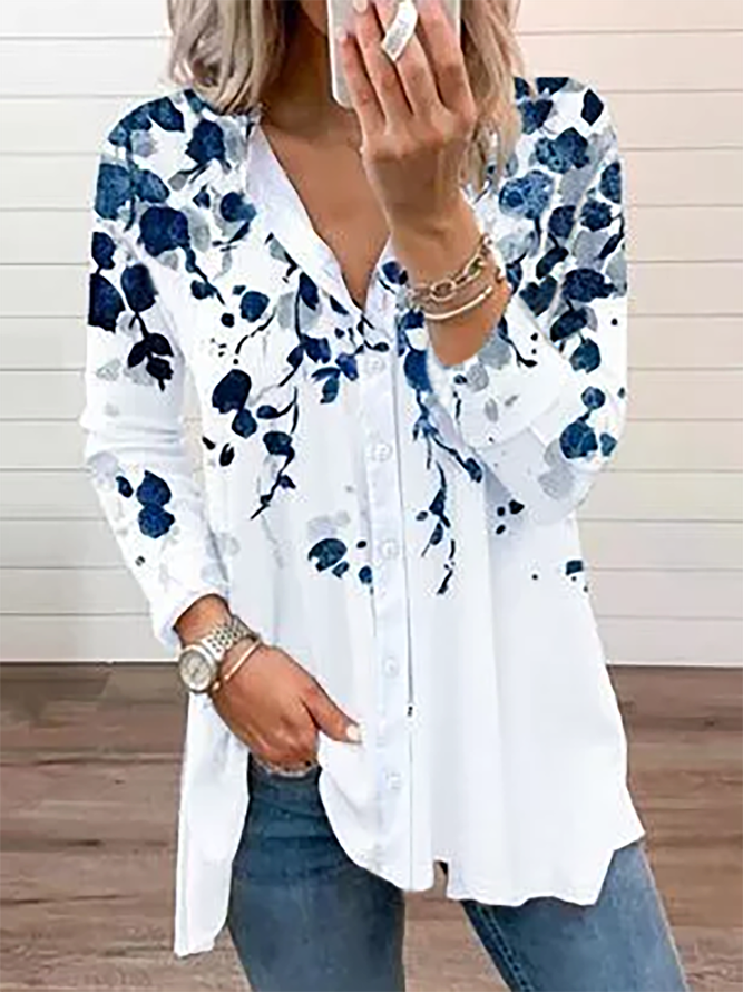 size Floral Casual Shirts & T...