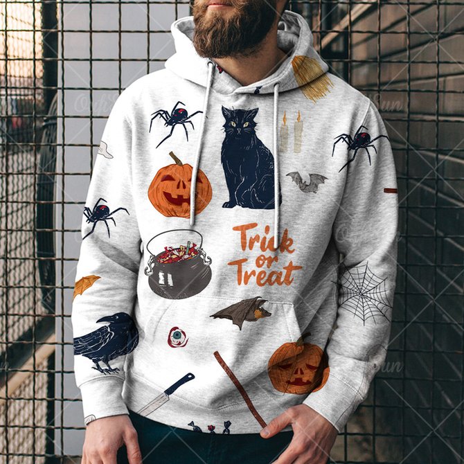 Men's Halloween Hooded Sweatshirt