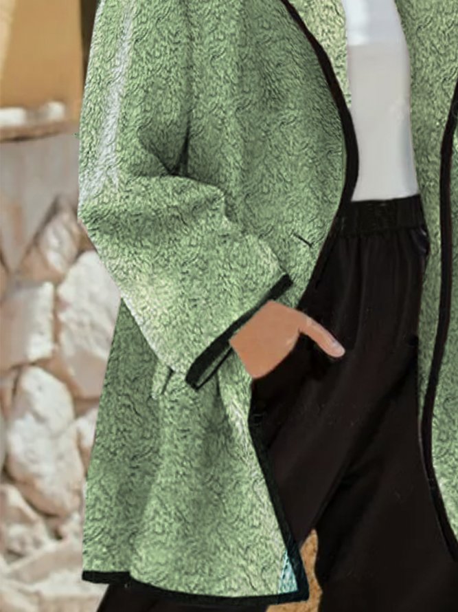 Fluff/Granular Fleece Fabric Simple Plain Outerwear