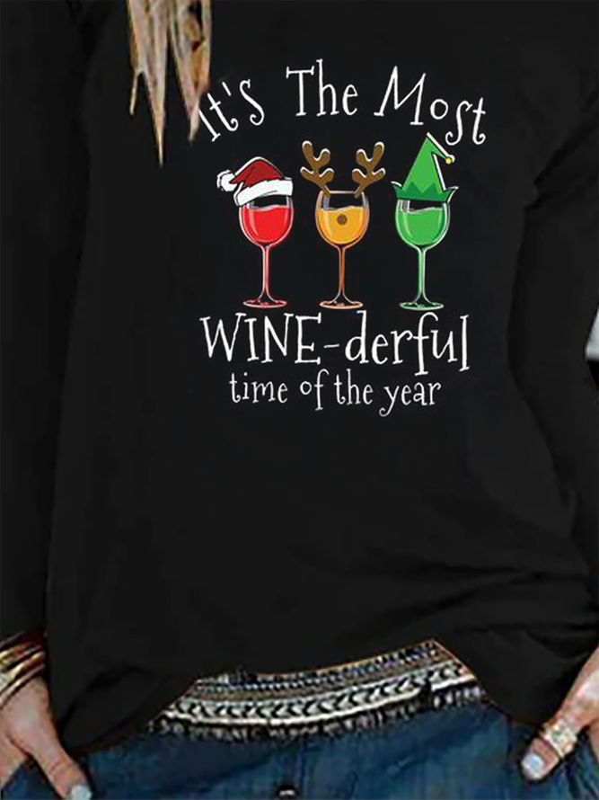 Plus size Drinking Christmas T-shirt
