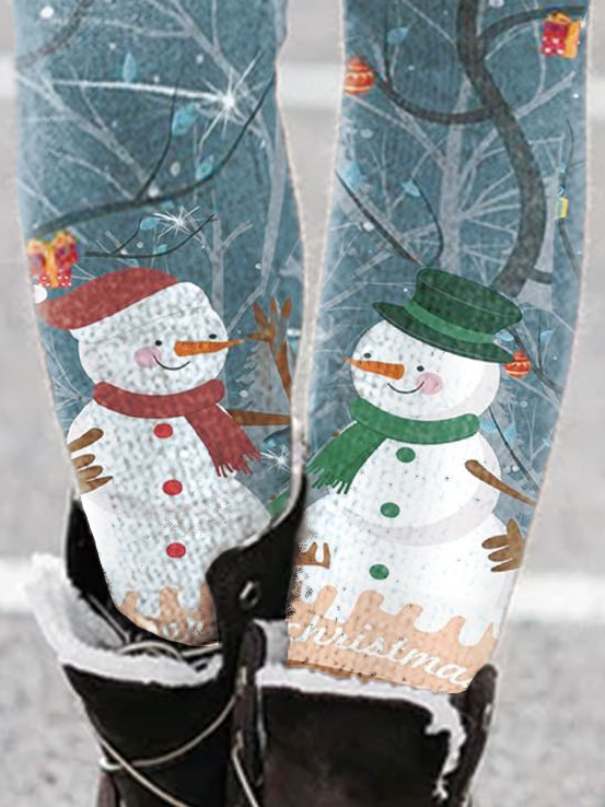 Christmas Snowman Flannel Pants