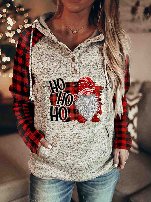Christmas Casual Hooded Sweat...