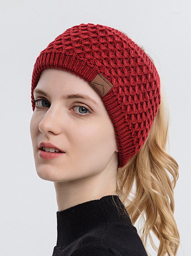 Simple Knitted Warm Sports Headband