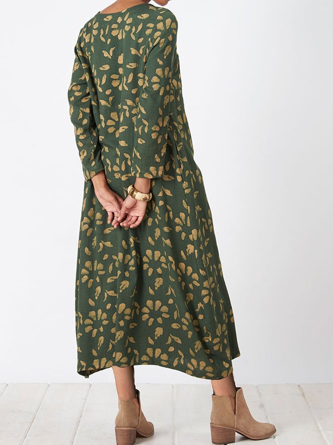 Floral Casual Loosen Dresses