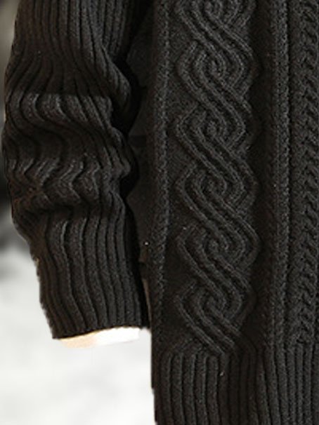 Men's Solid Color Warm Turtleneck Sweater