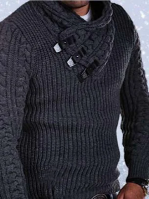 Outdoor Asymmetrical Neck Sweater