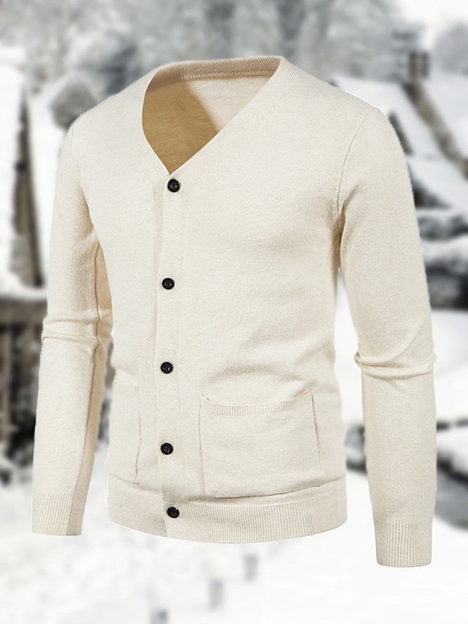 Men's Cardigan Slim Sweater Jacket