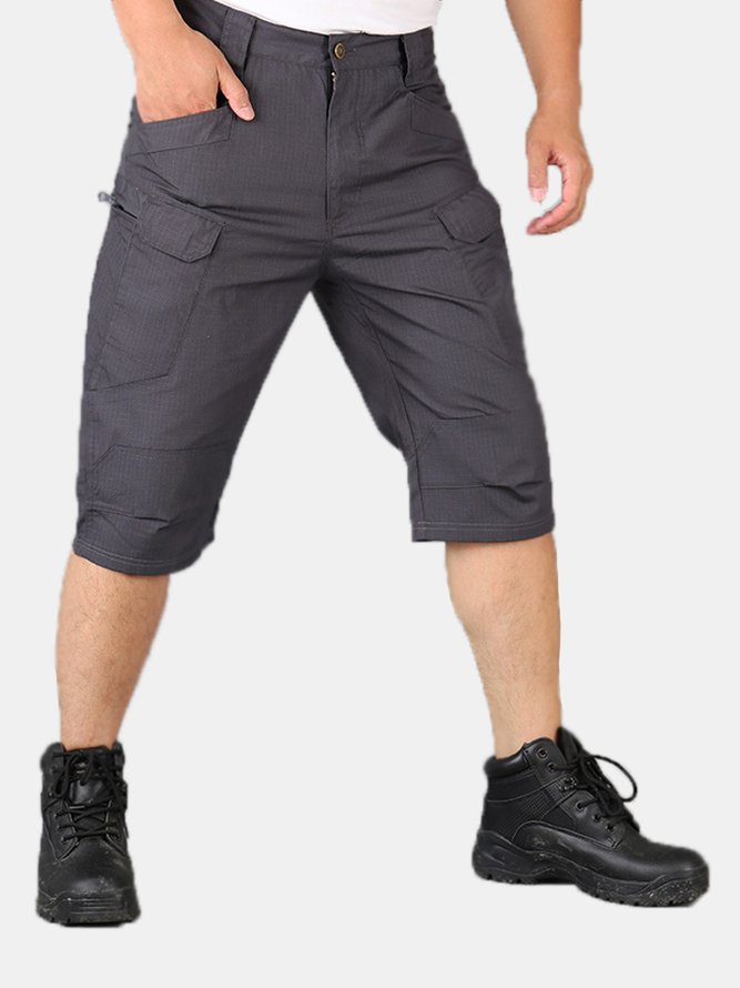 Men's Outdoor Waterproof Quick Dry Multi Pocket Cargo Shorts