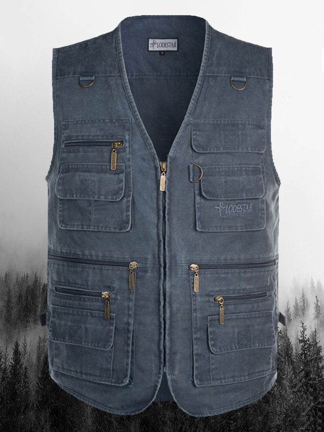 Men's Casual Outdoor Vest Multi-pocket Vest