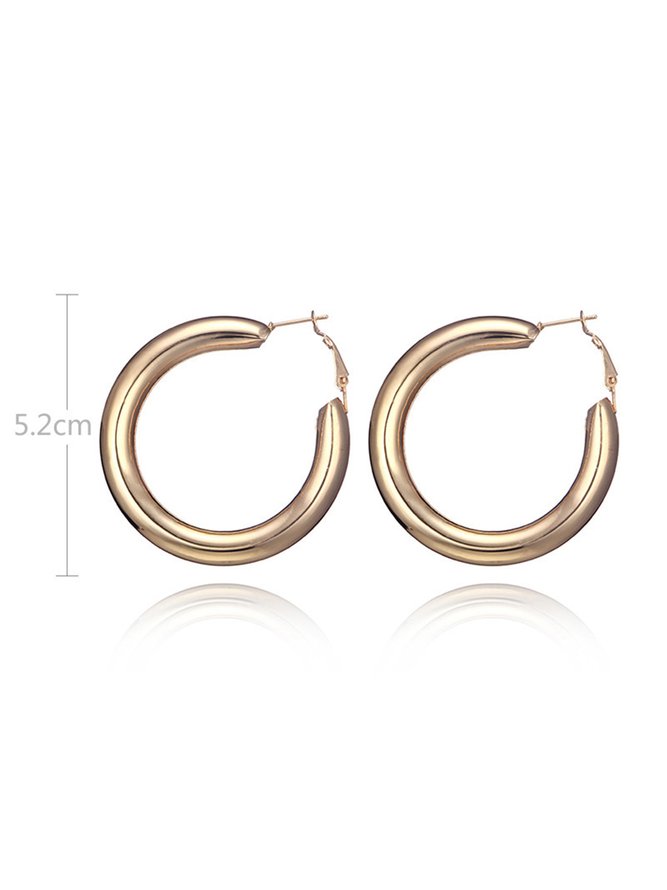 Vintage Simple Gold Geometric Earrings