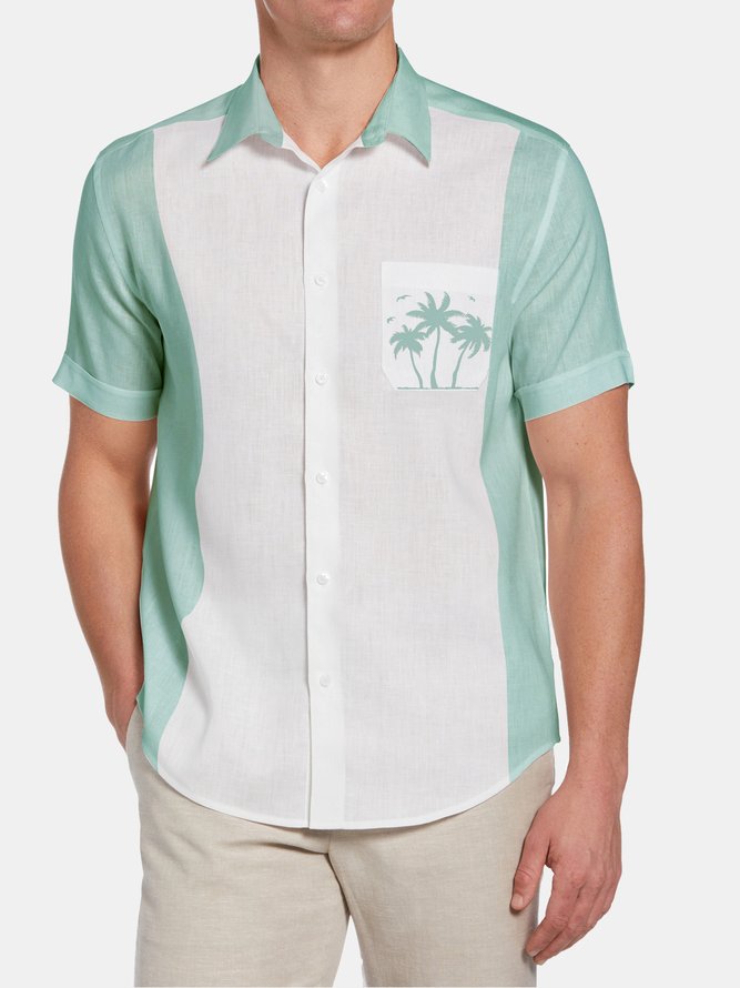 Short Sleeve Vacation Coconut Tree Short Sleeve Shirt