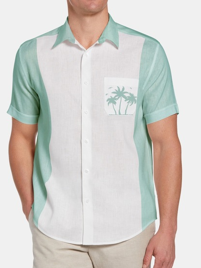 Short Sleeve Vacation Coconut Tree Short Sleeve Shirt