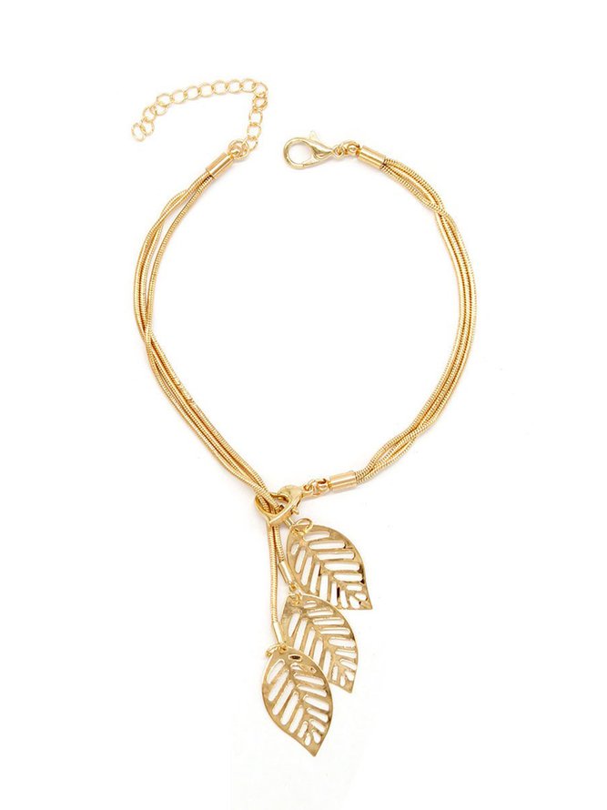 Fashion Leaf Alloy Bracelet Jewelry