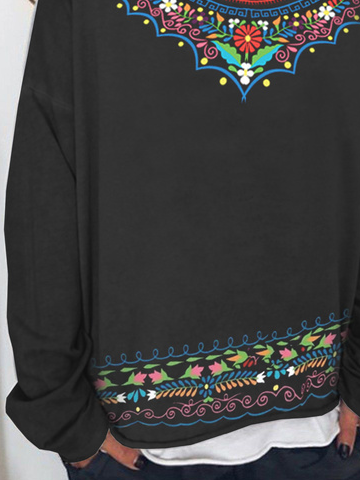 Casual Ethnic Printed Sweatshirts