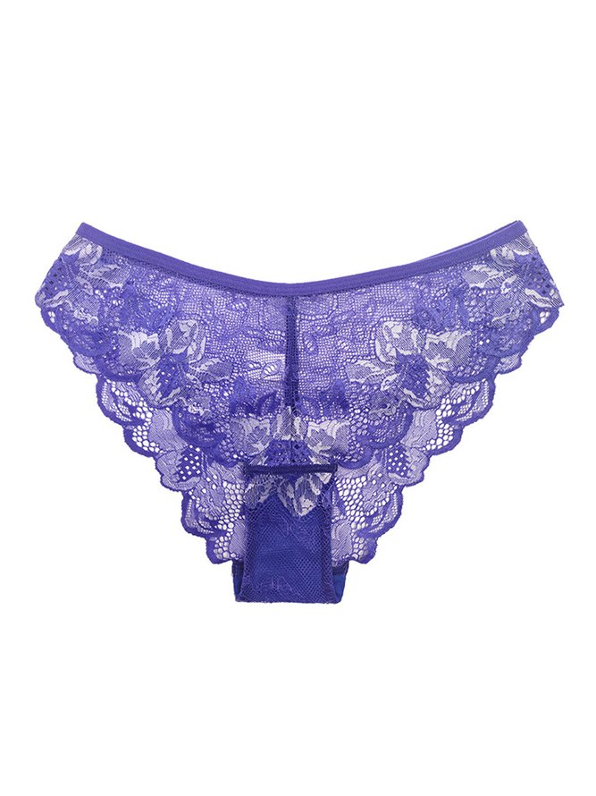 Sexy Lace Breathable Low Waist Briefs