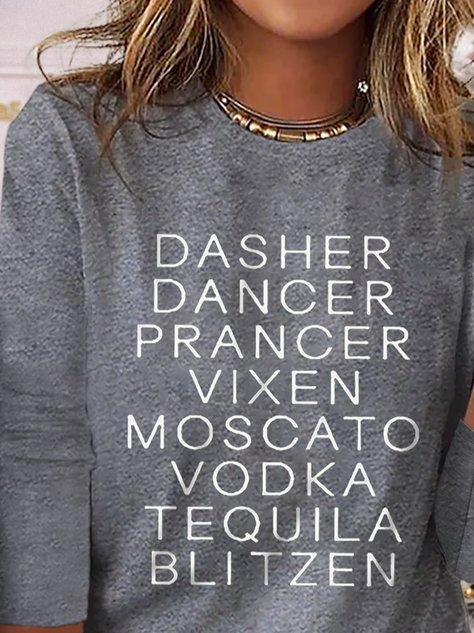 Christmas Dasher Dancer Casual T-Shirt