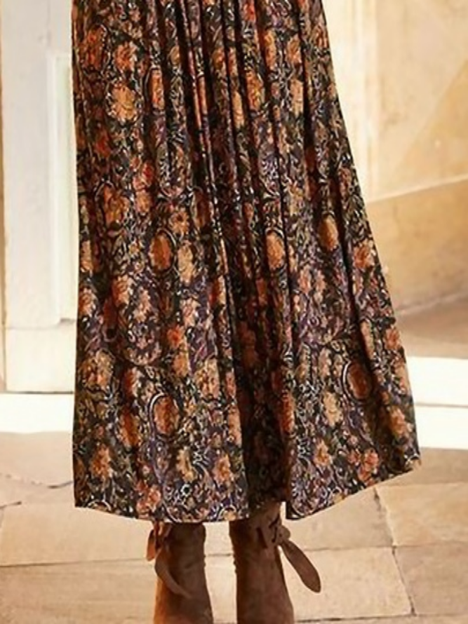 Floral Casual Skirt