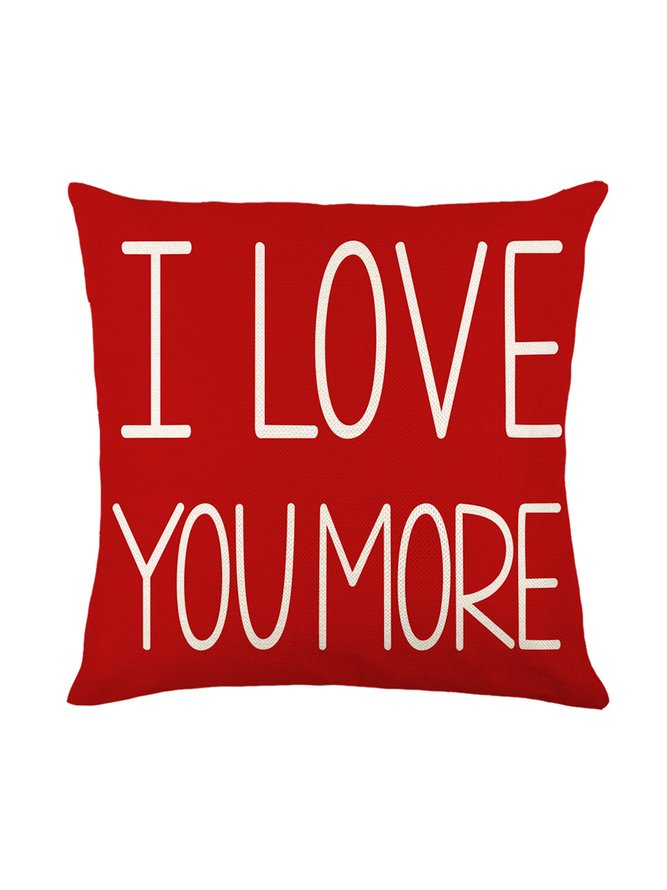 Love Valentine's Day Home Living Room Bedroom Linen Throw Pillowcase