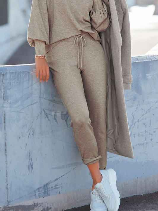 Two Piece Set Long sleeve Top With Pants