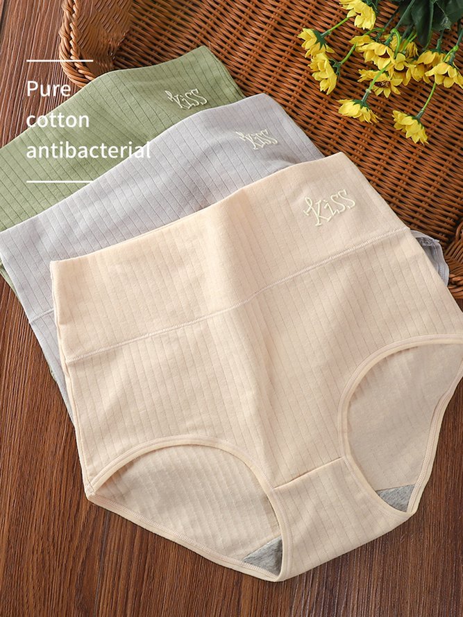 Women's Cotton Breathable Antibacterial High Waist Briefs