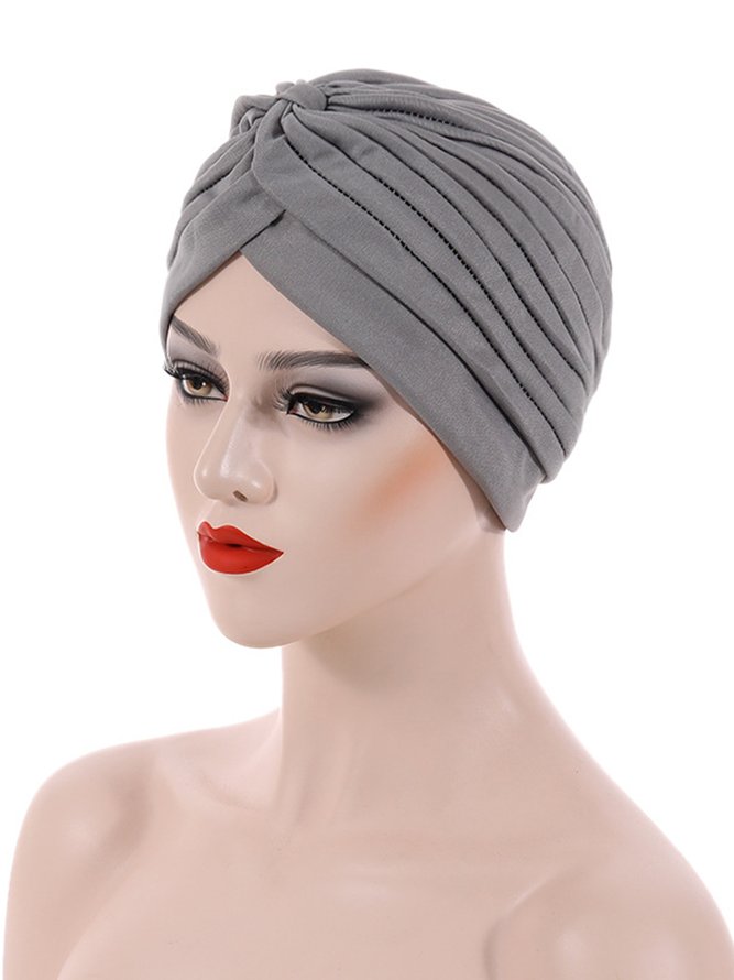 Casual Plain Swim turban hat
