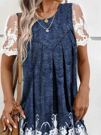Loose Lace Casual Dress