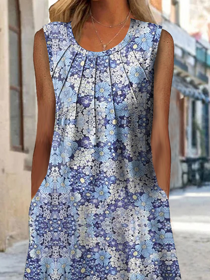 Floral Jersey Casual Printing Dress
