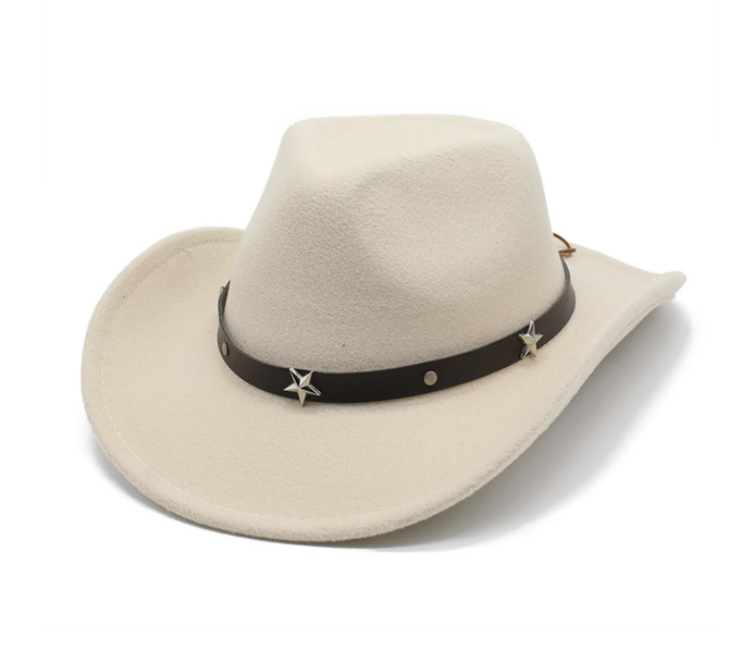 Woolen Ethnic West Style Plain Top Hat
