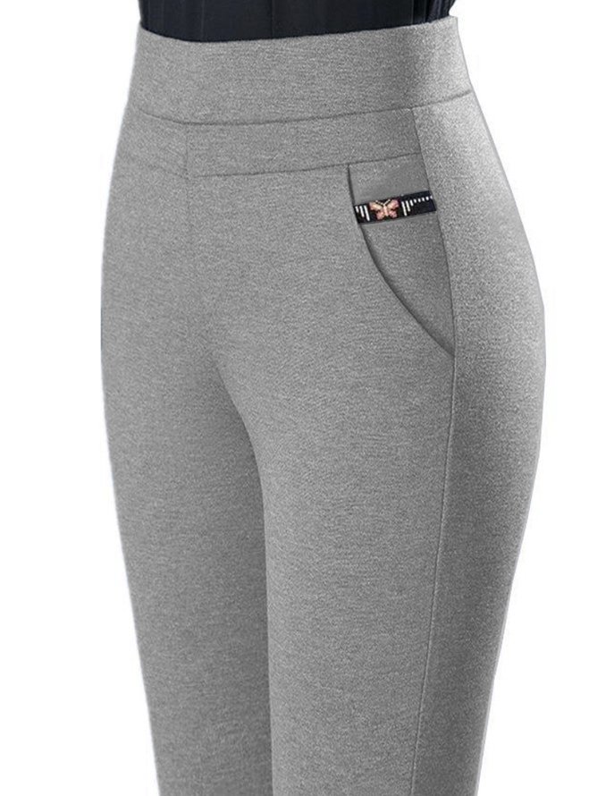 Casual All Season Random print Polyester Daily Tight Slim fit Pants Regular Medium Elasticity Leggings for Women