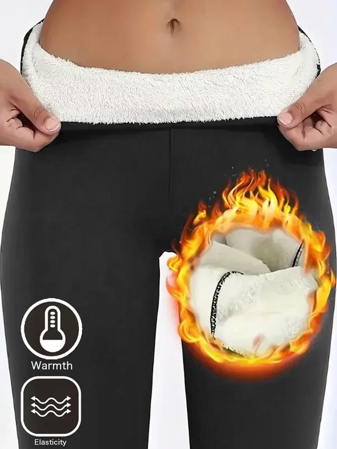 Casual Plain Spring/Fall Nylon Natural Warmth Standard Long Legging Leggings for Women